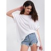 EXLURA Womens Summer Oversized T Shirts Casual Short Sleeve Loose Maternity Tops Crewneck Tunic Plus Gym Workout Top - 3 of 4