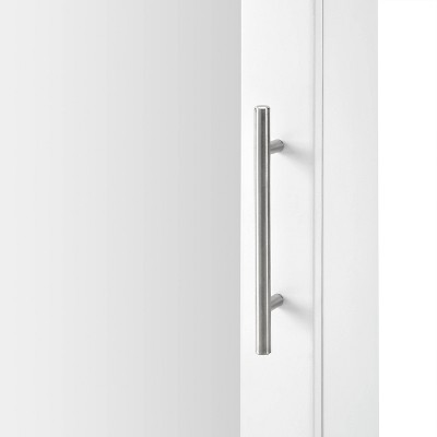 Savannah White Flush Mount Mirrored Bathroom Wall Cabinet