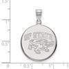 Black Bow Jewelry 10k White Gold San Francisco State Gators NCAA Large Pendant - 2 of 3