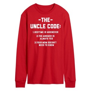 Men's - Instant Message - The Uncle Code Long Sleeve Graphic T-Shirt - 1 of 4