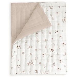 Organic Kids Quilt - Bloom & Pecan - 1 of 4