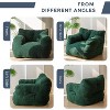 MAXYOYO Faux-Shearling Bean Bag Chair, Boucle Tufted Bean Bag Couch, Living Room Lazy Bean Bag Chair for Adults Kids, Green - 4 of 4