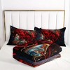 Acoinel 3 Pcs Butterfly and Rose Comforter Set with 2 Pillowcases - 3 of 4