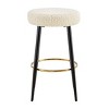 NicBex 24"Counter and Bar Stools with Faux Leather Upholstery,Modern Counter Stools,Chic Barstools for Kitchen Island,Set of 2 - 3 of 4