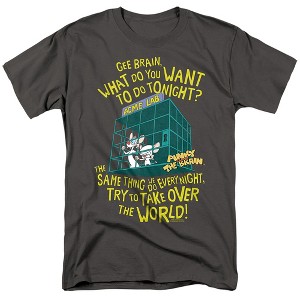 Men's Pinky And The Brain The World T-Shirt - 1 of 4