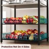 Coucheta Kitchen Bakers Rack, 5 Tier Coffee Bar Station with 2 Large Wire Basket, Microwave Stand with 8 s-Shaped Hooks for Spices, Pots and Pans - 4 of 4