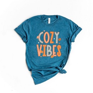 Simply Sage Market Women's Cozy Vibes Distressed Short Sleeve Graphic Tee - 1 of 2