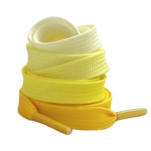 Elerevyo Colorful Gradient Flat Shoelaces Shoestring Shoe Laces for Sneakers 1 Pair - 1 of 4