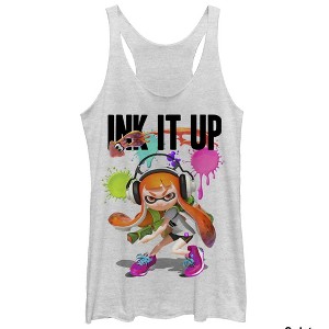 Women's Nintendo Splatoon Ink It Up Racerback Tank Top - 1 of 3