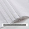 Chic Scallop Shower Curtain Modern Coastal Bathroom Decor White and Gray Minimalist Textured Cloth 72x72 Inch - 4 of 4