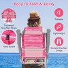 Tangkula 4 PCS Beach Chair 5-Position Outdoor Reclining Chairs w/ Head Pillow & Storage Bag - 2 of 4