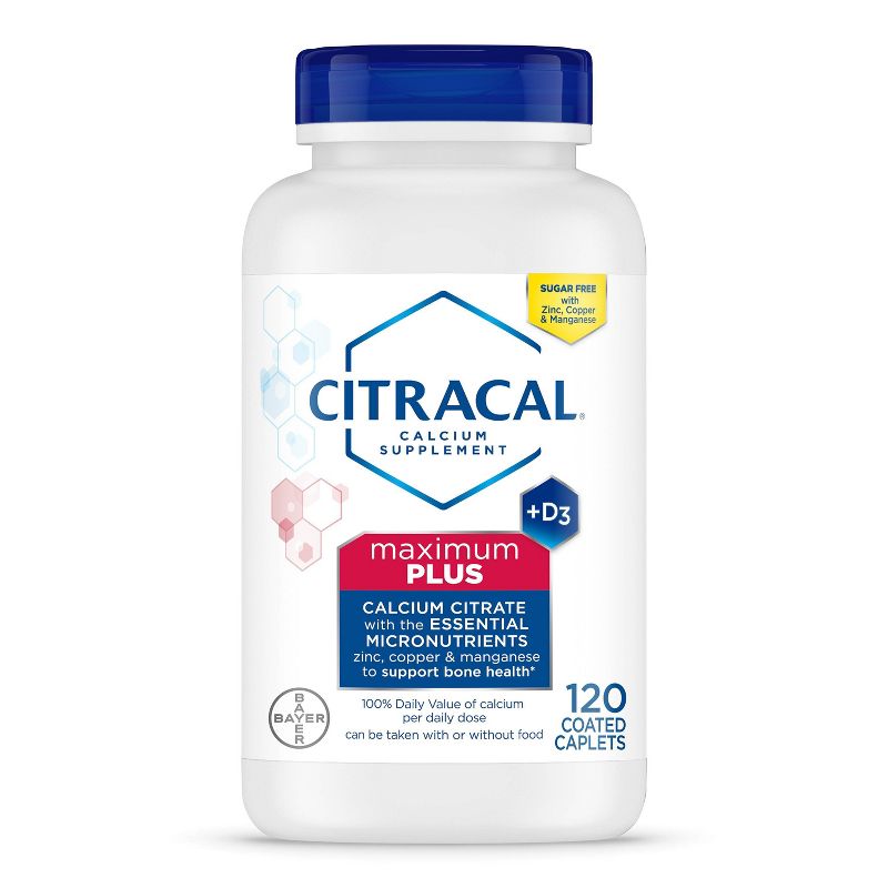 Citracal Calcium Citrate + D3 Maximum Plus 120 Cplts, 1 of 6
