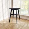 NicBex Fashion Bar Stools Set of 2, Wooden Upholstered Counter Stools, Dining Chair with Back and Footrest for Bar, Kitchen - 4 of 4