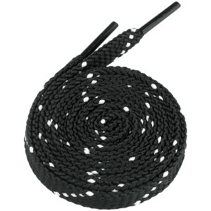 Elerevyo Polka Dots Shoe Laces Flat Shoelaces Double Color Twill Shoe Strings for Casual Sneakers 2 Pairs - 1 of 4