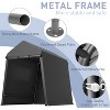 Portable Outdoor Storage Tent, Heavy-Duty Shelter Shed with Roll-Up Doors & Vents, Waterproof Storage for ATV, Motorcycles & Garden Tools - 4 of 4