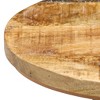 vidaXL Bar Stools 2 pcs Rough Mango Wood - 3 of 4