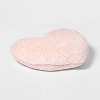 Faux Fur Heart Throw Pillow Pink - Pillowfort™ - image 2 of 4