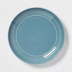 10" Stoneware Westfield Dinner Plate Blue - Threshold™