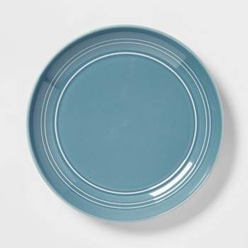 10" Stoneware Westfield Dinner Plate Blue - Threshold™
