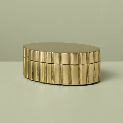Fluted Antique Finish Decorative Box - Hearth & Hand™ with Magnolia
