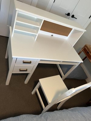 Kids' Highlands Desk With Hutch White - Hillsdale Furniture : Target