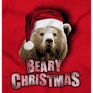 Funny Christmas Santa Bear Pun Graphic T Shirt Men or Women Brisco Brands - 1 of 4