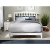 AFI Furnishings Richmond Queen Traditional Bed with Open Footboard and Turbo Charger in White - 3 of 4