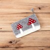 Slickblue Handmade Felt Rainbow / Mushroon Clutch - 8"x4.5" Colorful and Unique Design - 2 of 3