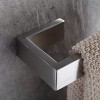 ChicFurnit Bathroom Towel Holder 4 Piece Adjustable Set Wall Mounted for Modern Bathroom Style, Silver, 25.6"*5.5"*2.8" - 2 of 4