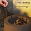 SEVOBAL 22" Fireplace Smokeless Fire Pit Portable Stainless Firepit Wood Burning Firepit Outside Camping Backyard Patio Garden, Brown, 22"*22"*16.5" - 4 of 4