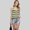 Anna-Kaci Women's Striped Knit Tank Top with V-Neck and Relaxed Fit - 2 of 4