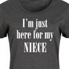 Women's - Instant Message - Here For My Niece Graphic T-shirt Dress - 2 of 4