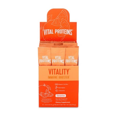 Vital Proteins Vitality Immune Booster Dietary Supplement Sticks - Clementine - 14ct