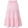 Maxi Skorts Skirt for Girls Button Front Ruffle High Waisted Long Skirts with Belt and Pocket 3-12 Years - 2 of 4