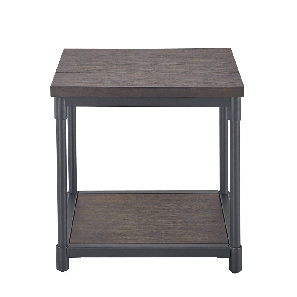 Photos - Coffee Table Prescott End Table Distressed Brown - Steve Silver