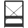 vidaXL Microwave Cabinet Black 23.6 in.x15.6 in.x31.3 in. Engineered Wood - 3 of 4