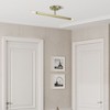 Livex Lighting Monaco 2 - Light Semi-Flush Mount in  Antique Brass - 4 of 4
