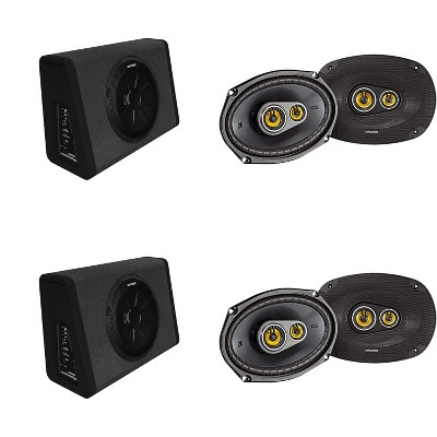 Kicker (2) 11PT250 Powered Sub Enclosure & (2) 46CSC6934 6x9" Bundle