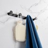 Phiestina Matte Black Stainless Steel Towel Hook Rack - 4 of 4