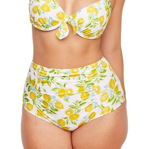 Adore Me Women's Shelby High Waisted Swimwear Bottom - 1 of 4