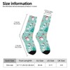 Dsane Christmas Blue Background Women Printed Crew Socks Funny Funky Socks Soft Polyester Novelty Gifts for Artists Men - 2 of 4