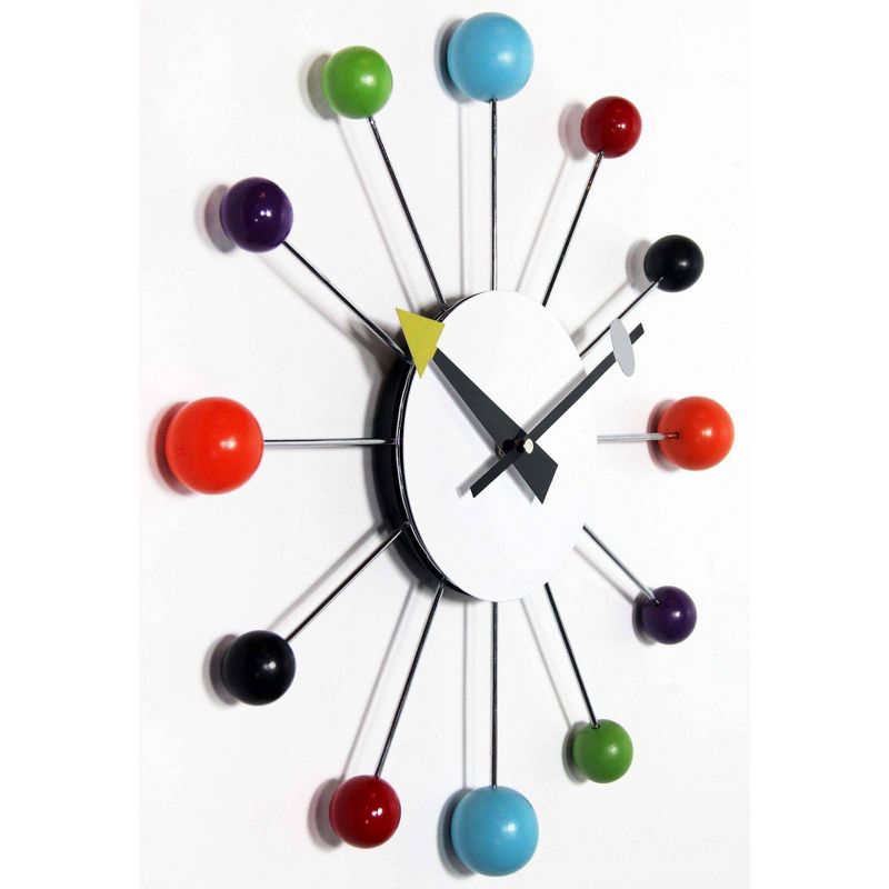 15" Orb Spoke Retro Wall Clock - Infinity Instruments, 5 of 8