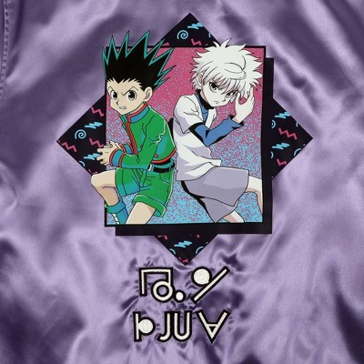 Hunter x Hunter Gon & Killua Long Sleeve Purple Hooded Satin Jacket-L — фото 4