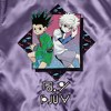 Hunter X Hunter Gon & Killua Long Sleeve Purple Hooded Satin Jacket - 4 of 4