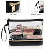 Travel Makeup Bag, Clear Cosmetic Bag Make Up Organizer TSA Approved Toiletry Bag, Waterproof Pouch for Women Purse - 4 of 4