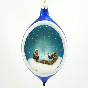 Italian Ornaments 6.0 Inch 80Mm Teardrop Nativity Ornament Italian Religious Tree Ornaments - 1 of 2