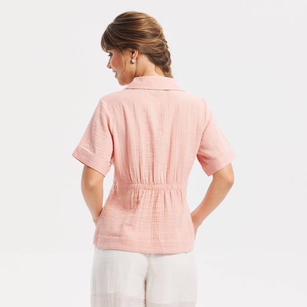 Top con mangas dolman cortas, cuello y escote en V para mujer - Universal Thread™ 4