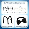 4E's Novelty Old Man Costume 10 Pcs Set for Kids ages 3-14 Years - 100 Days of School Costume for Boys Dress Up Accessories Includes Wig Cane - 3 of 4