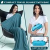 PAVILIA Travel Blanket Airplane Compact with Bag, Soft Packable Plane Throw Portable Camping Flight Essentials, Travelers Gifts Accessories - 2 of 4