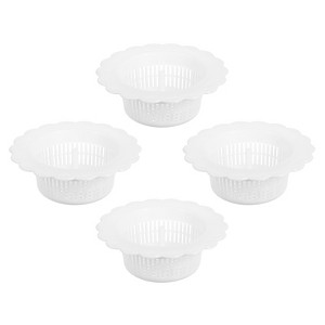 Unique Bargains Plastic Handle Kitchen with Handle Sink Drain Strainer 4 Pcs - 1 of 4